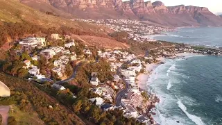 Cape Town by drone - Sunset Rock