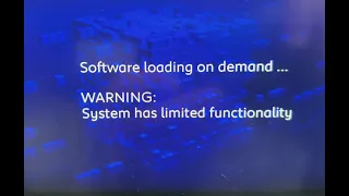 Software loading on demand ... WARNING: System has limited functionality (Peugeot)