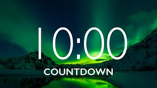 10 Minute Timer with Relaxing Music and Alarm (Northern Lights)