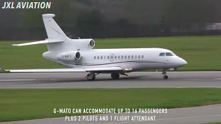 Sports Direct Airlines? Mike Ashley's Dassault Falcon 7X @ Luton Airport G-MATO