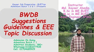 BWDB Mechanical Suggestions, Guidelines & Important EEE topic Discussion||KJP Adventure Batch