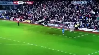 Barnsley fan scores against united