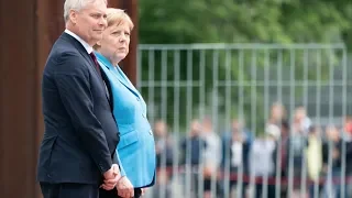 Merkel seen shaking for third time in a month