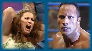 The Rock and The Undertaker attack Stephanie McMahon-Helmsley : SmackDown!, Aug. 10, 2000