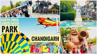 FUN CITY Chandigarh // Biggest Water Park and Amusement Park // Scary Water Slides // Full Nazare