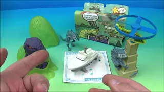 2000 GODZILLA THE SERIES SET OF 4 CARLS Jr COOL KIDS MEAL TOYS VIDEO REVIEW