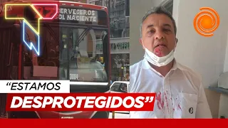 El llanto de un chofer agredido por un pasajero que se enojó por la falta de frecuencia