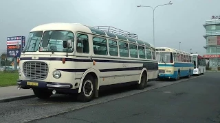 20 let Pražské integrované dopravy v Hostivici - Průvod historických autobusů