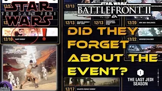 Did EA and DICE FORGET their First Battlefront 2 Last Jedi Event? What was Blast Sunday?