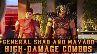 General Shao And Mavado High Damage Combos! - Mortal Kombat 1