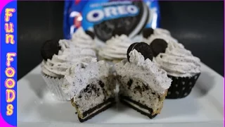 How to Make Oreo Cupcakes - Cookies and Cream Cupcakes