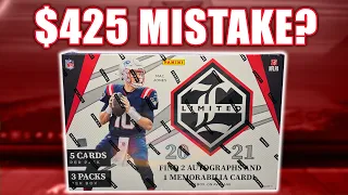 $425 MISTAKE? 😶 | 2021 Panini Limited Football Hobby Box Review