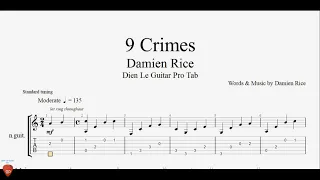 9 Crimes - Guitar Tutorial + TAB