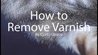 How to Remove Varnish from a smooth painting