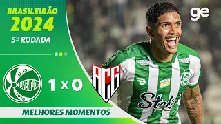 JUVENTUDE 1 X O ATLÉTICO-GO | MELHORES MOMENTOS | 5ª RODADA BRASILEIRÃO 2024 | ge.globo