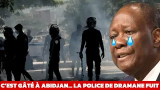 URGENT URGENT ‼️ C’EST GÂTÉ À ABIDJAN… LA POLICE DE DRAMANE FUIT … BRAVO À LA JEUNESSE PORT BOUET …