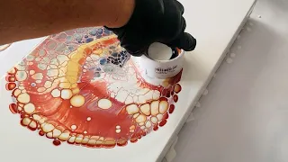 The European Floetrol! SHOCKING Results!  Open Cup Pour With TONS of Cells! Acrylic Pouring