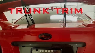 2017 WRX Carbon Fiber Trunk Trim