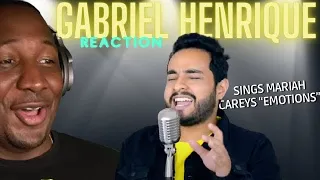 WOW HE IS AMAZING ! First Time Hearing GABRIEL HENRIQUE - “Emotions” Mariah Carey Cover REACTION