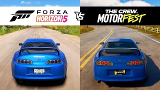 Forza Horizon 5 vs The Crew Motorfest - Toyota Supra MK4 - FH5 vs TC3 Comparison