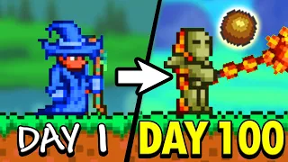 I Spent 100 Days in Terraria UNDELUXE Edition...