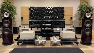 B&W 802D3’s in Prestige Finish with B&W DB2D subs + D’Agostino Momentum 400’s + Constellation Pre