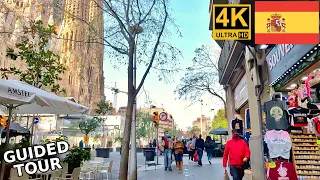 Barcelona Guided Walking Tour 4K (with captions)