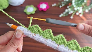Super easy crochet knitting 😍 How to make eye-catching crochet flower 💯👌 Göz alıcı süper fikir örgü.