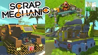 Scrap Mechanic Весёлый шагоход, Пикап и Кран Ваши Постройки 0.1.19b