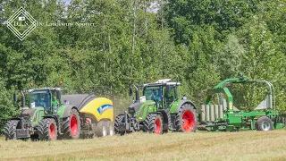 Pressing + Wrapping + Collecting bales | BMWW Agriservice | 3 Fendt tractoren