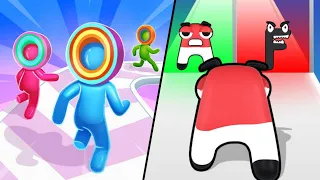 Layer Man 3D | Alphabet Run Letter Go / All Level Gameplay: Android,iOS