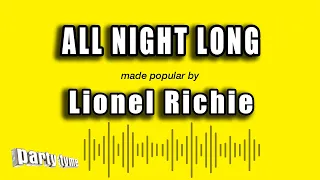 Lionel Richie - All Night Long (All Night) (Karaoke Version)