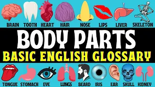 Body Parts Glossary | Learn Basic English Vocabulary & Pronunciation | Head & Face | Simple Words