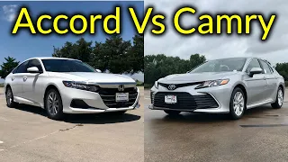 HONDA or TOYOTA?!: 2021 Toyota Camry vs 2021 Honda Accord | What's Best for $26k?!