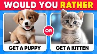 Would You Rather - ANIMALS Edition 🐶🐈‍⬛ Quiz Galaxy