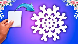 Paper Snowflake | How to Make Paper Snowflake Easy | Easy Paper Snowflake Crafts