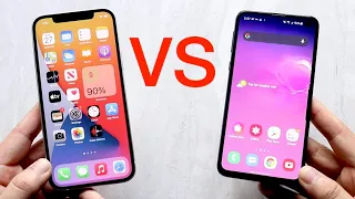 iPhone 12 Vs Samsung Galaxy S10e! (Comparison) (Review)