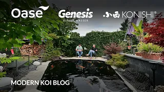 Modern Koi Blog #5427 - Zu Besuch bei Nils nach seinem Bürstenfilterumbau