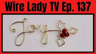 ▶️   DIY Wire Word "Joy" + WINNERS 10-Day Gift Making Challenge // Livestream Replay