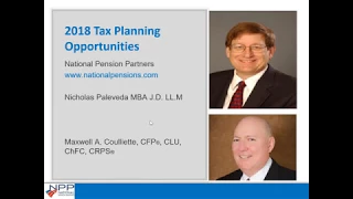 2018 04 18 15 00 Tax Planning   Opportunities for 2018