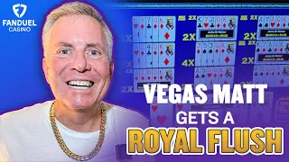 Vegas Matt Gets a Royal Flush 😯