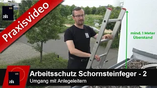 ZDS PRAXIS-VIDEOS - Umgang mit Anlegeleitern Schorsteinfeger