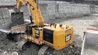 Amazing Caterpillar 6015B Excavator Loading Caterpillar 775E Dumpers -Sotiriadis Mining Works