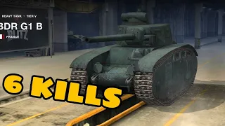 World of Tanks Blitz - BDR G1 B Gamplay - 1.9K DMG - 6 KILLS