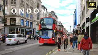 London walk - Oxford Street a busy street with famous stores and shopping malls in London central