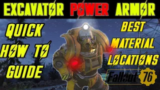 ⛏ How To Get Excavator Power Armor  ⛏ Get Massive Amounts of Ammo | Fallout 76