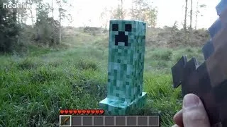 Real Life Minecraft Episode 4 - LEMON SLICE & CREEPER DESTRUCTION (Realistic Minecraft)