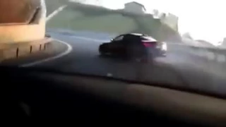 M5 drifting in Highway