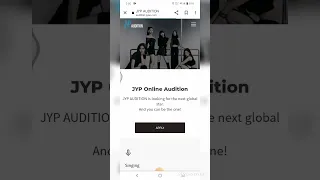 how to apply kpop jyp audition