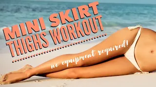 Mini Skirt Thighs Workout - No Equipment Required | ONLINE GYM